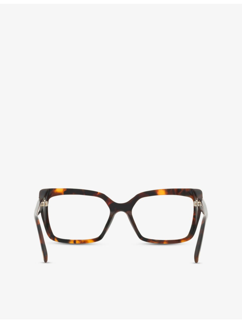 Tom Ford rectangle-frame acetate glasses in tortoiseshell, UK version