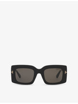 selfridges Tom Ford Brigitta Rectangle-Frame Acetate Sunglasses- Buy online at McGrocer