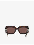 Tom Ford Brigitta rectangle-frame acetate sunglasses, imported from the UK