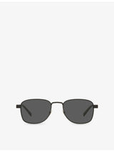 selfridges Saint Laurent SL 741 Rectangular-Frame Metal Sunglasses- Buy online at McGrocer