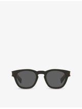 selfridges Saint Laurent SL 746 Round-Frame Acetate Sunglasses- Buy online at McGrocer