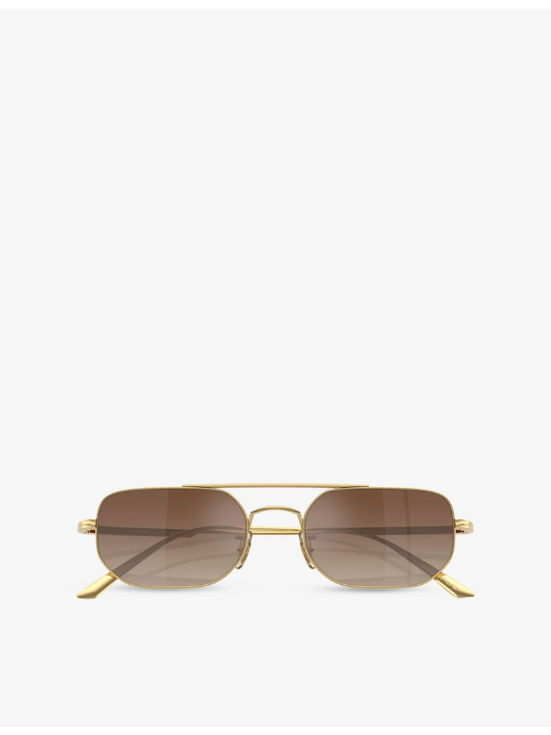 Oliver Peoples OV1351S angular steel sunglasses - British product