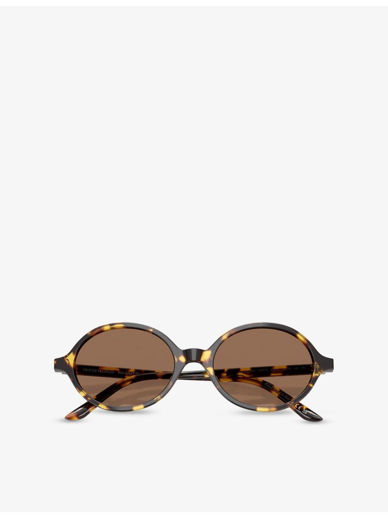 Oliver Peoples OV5574SU oval acetate sunglasses with tinted lenses, UK version