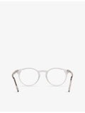 Tom Ford FT5557 round-frame acetate optical glasses, British product