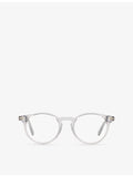 Tom Ford FT5557 round-frame acetate optical glasses, British product