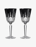 Waterford Lismore crystal goblets set of two 275ml, UK version