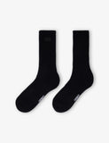 Sandro embroidered logo patch ribbed socks (British brand)