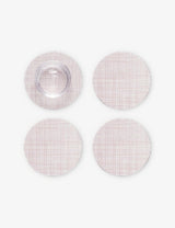 selfridges Chilewich Basketweave Mist Woven Coasters Set of Four- Buy online at McGrocer