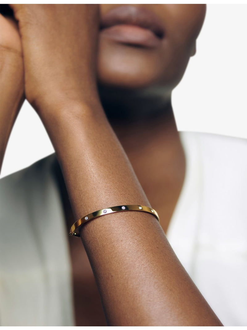 Monica Vinader Fiji Gem gold vermeil bracelet with diamond - British product