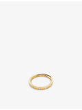 Monica Vinader ring 18ct yellow gold vermeil lab-grown diamond (British brand)