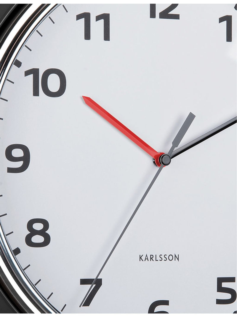 Karlsson modern retro wall clock 34cm - British product