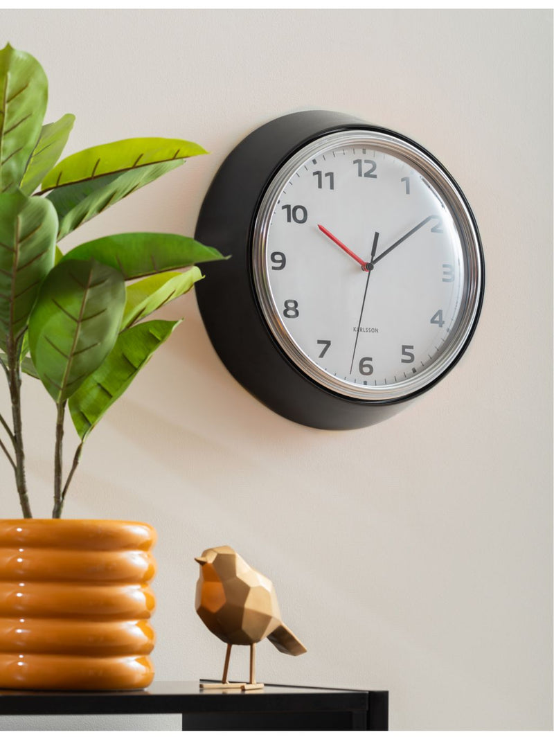 Karlsson modern retro wall clock 34cm - British product