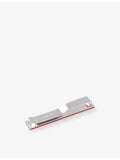 HUGO brass tie clip with debossed branding - British product