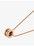 Bulgari B.zero1 18ct rose gold diamond pendant necklace (British brand)