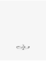 selfridges Tiffany & Co. T T1 18ct White Gold Ring- Buy online at McGrocer