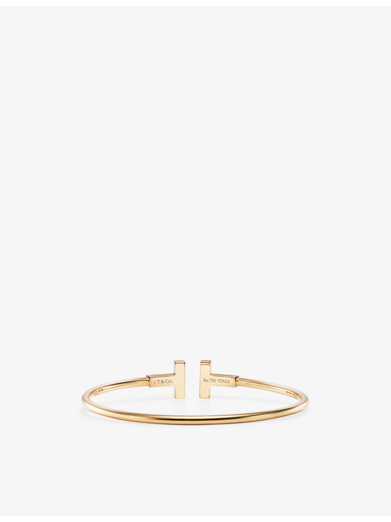 Tiffany T Wire bracelet 18ct gold mother-of-pearl, UK version