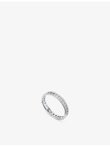 selfridges Tiffany & Co. T True Narrow 18ct White Gold 0.23ct Brilliant-Cut Diamond Ring- Buy online at McGrocer