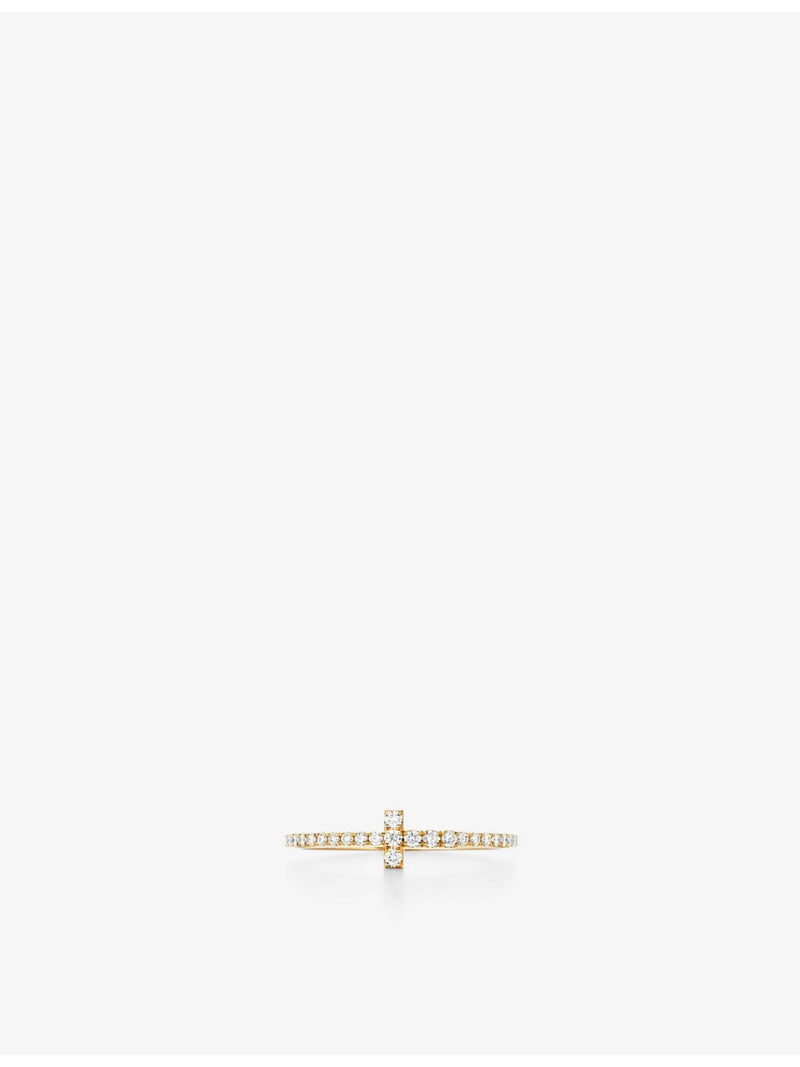 Tiffany T 18ct yellow-gold diamond ring 0.20ct, UK version