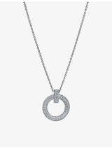 selfridges Tiffany & Co. T T1 18ct White Gold and 0.72ct Brilliant-Cut Diamond Necklace- Buy online at McGrocer