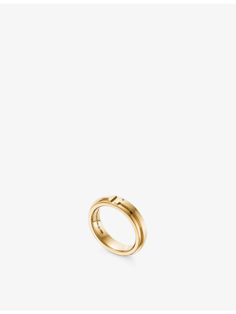 Tiffany & Co. narrow 18ct yellow gold T ring, UK version