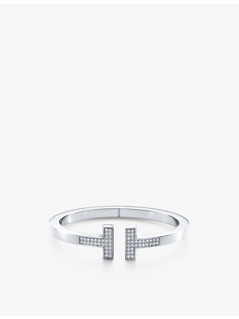 Tiffany & Co. diamond bracelet pavé-set 18ct white gold 0.74ct (British brand)