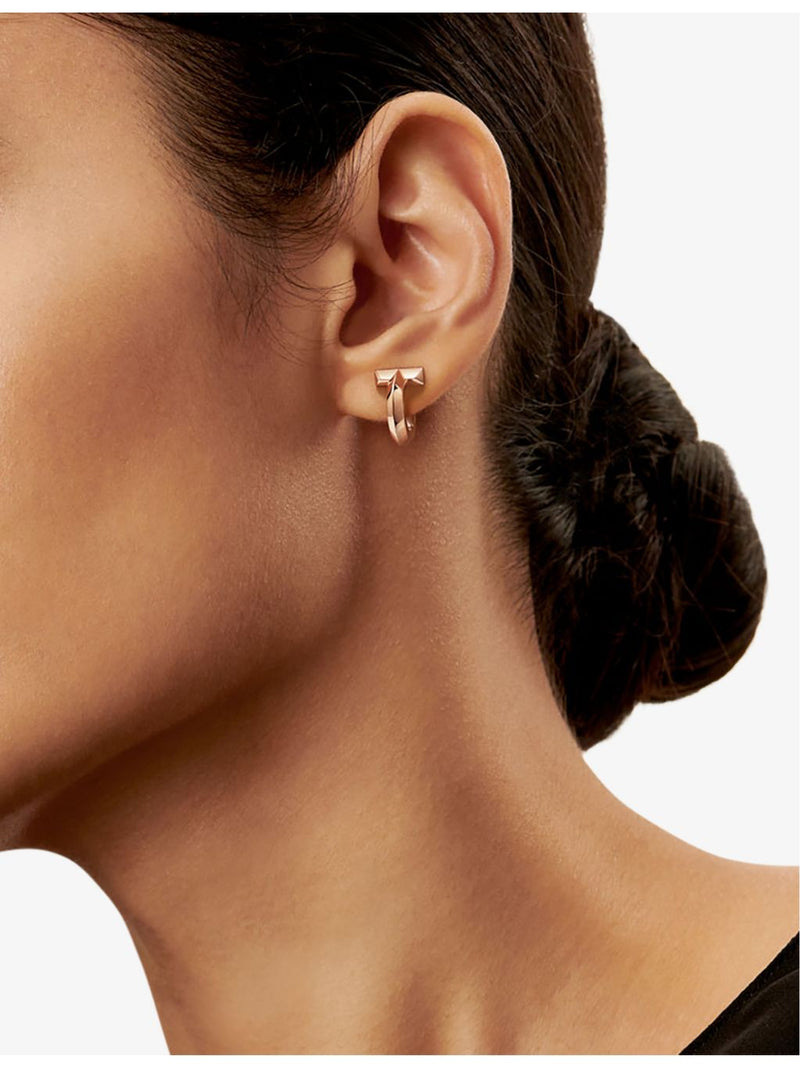 Tiffany & Co 18ct rose gold T1 hoop earrings 17.58mm (British brand)