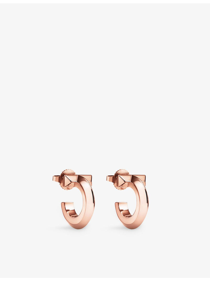 Tiffany & Co 18ct rose gold T1 hoop earrings 17.58mm (British brand)