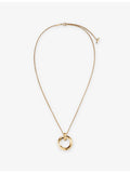 Tiffany & Co T1 circle pendant necklace 18ct yellow gold - British product