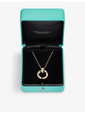 Tiffany & Co T1 circle pendant necklace 18ct yellow gold - British product