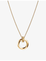 selfridges Tiffany & Co. Tiffany T T1 Circle 18ct Yellow-Gold Pendant Necklace- Buy online at McGrocer