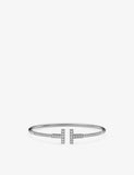 Tiffany & Co T Wire 18ct White Gold 0.48ct Diamond Bracelet