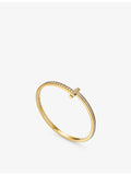 Tiffany T yellow gold diamond bracelet 2.22ct, UK version