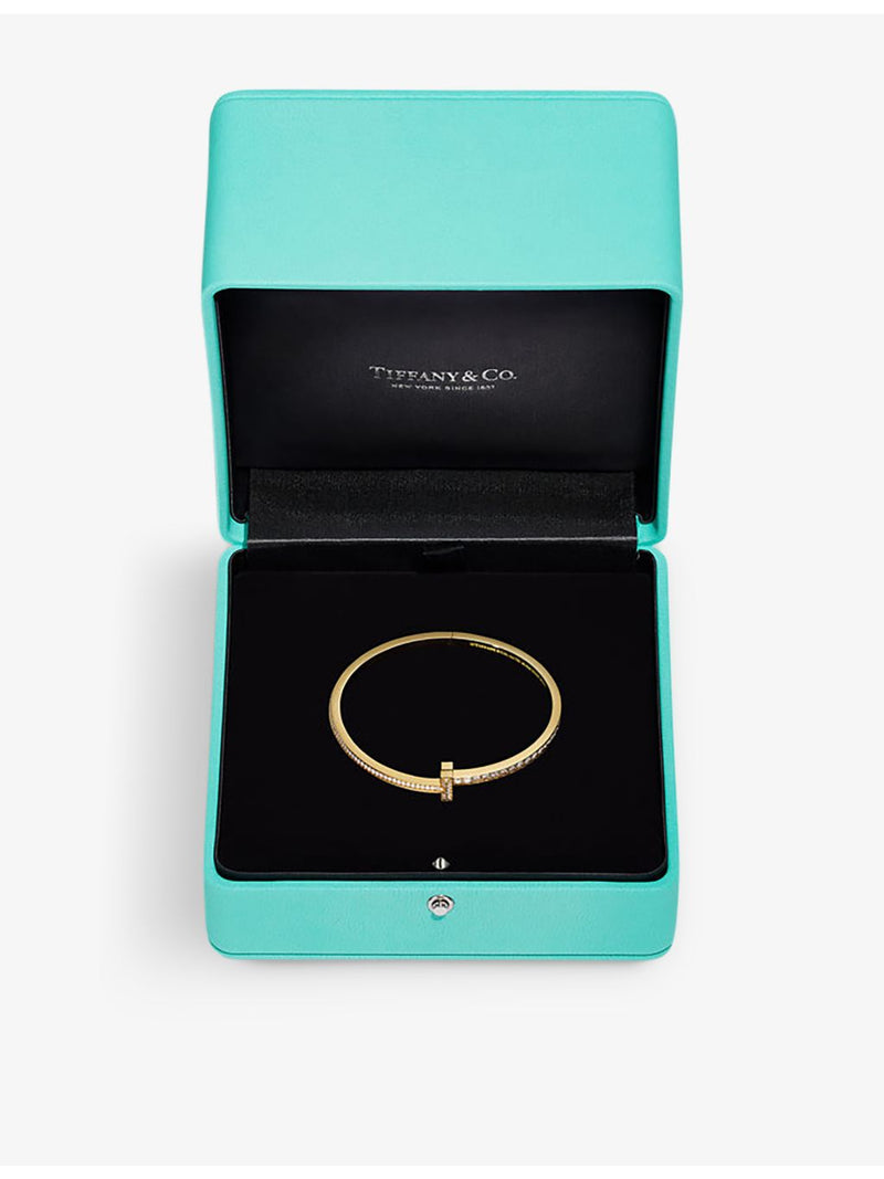 Tiffany T yellow gold diamond bracelet 2.22ct, UK version