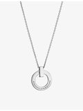 Tiffany 18ct white gold 0.24ct diamond pendant, imported from the UK