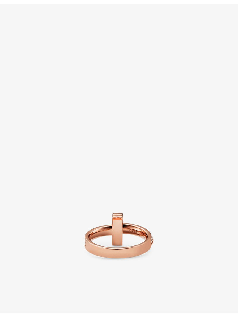 Tiffany & Co T1 ring, 18ct rose gold, 0.45ct diamond, UK version