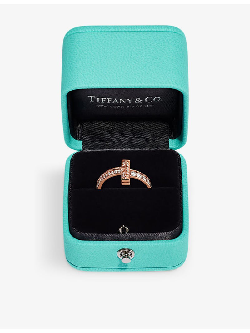 Tiffany & Co T1 ring, 18ct rose gold, 0.45ct diamond, UK version