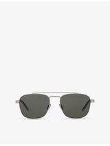 selfridges Saint Laurent SL 665 Aviator Metal Sunglasses- Buy online at McGrocer