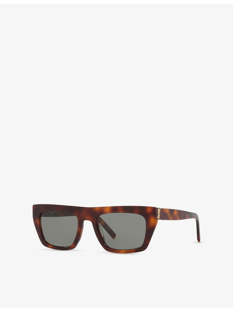 Saint Laurent SL M131 tortoiseshell acetate sunglasses (British brand)