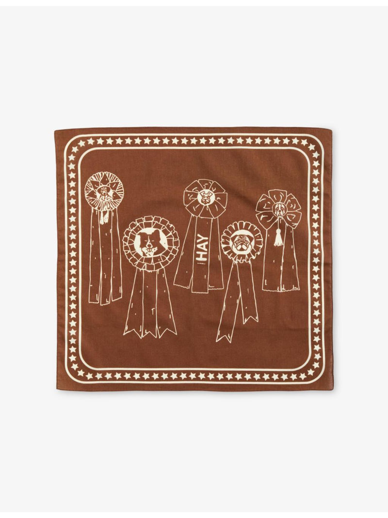 HAY printed cotton dog scarf 55cm, imported from the UK