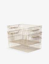 selfridges ferm LIVING Cala Stackable Metal Baskets Set of Two- Buy online at McGrocer