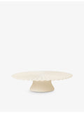 ferm LIVING scalloped stoneware cake stand 31cm - British product