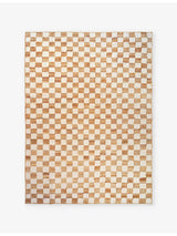 selfridges ferm LIVING Check-pattern Wool Cotton and Jute Rug 200cm x 300cm- Buy online at McGrocer