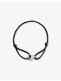 Element 925 sterling silver bracelet with silk cord, imported from the UK