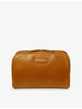 Aspinal of London Harrison leather toiletry bag with zip fastening, UK version