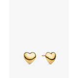 Sif Jakobs 18ct gold-plated sterling-silver heart stud earrings, imported from the UK