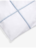 Yves Delorme Athena Celeste bourdon-stitch cotton duvet cover - British product