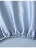 Yves Delorme Triomphe Celeste cotton fitted sheet, UK version