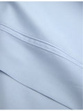 Yves Delorme Triomphe Celeste cotton flat sheet (British brand)