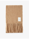 Joseph bouclé wool-blend knitted scarf 205 x 40cm (British brand)