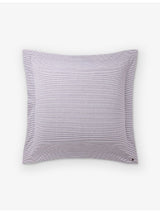 selfridges Ralph Lauren Home Oxford Logo-Embroidered Square Cotton Pillowcase 65cm x 65cm- Buy online at McGrocer